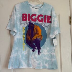 Biggie Graphic Tie-Dye T-Shirt